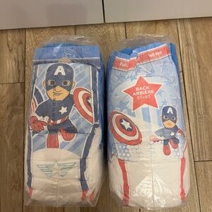 Unopened 48 pack Captain America Marvel Pull Ups Size 5T-6T
